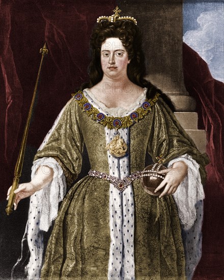 Queen Anne, c1702 (1906).  Artist: Unknown.