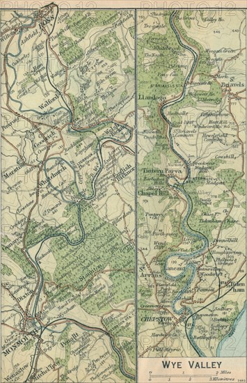 'Wye Valley', c20th Century. Artist: John Bartholomew.