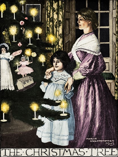 'The Christmas Tree', 1903 (1903). Artist: Maurice Greiffenhagen.