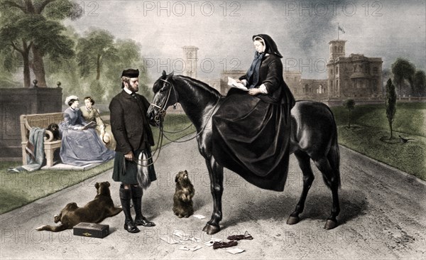 'Queen Victoria at Osborne House', 1865 (1906). Artist: Unknown.