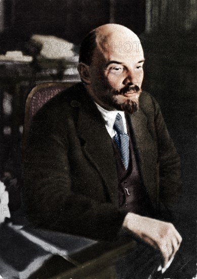 'Vladimir Ilich Lenin, Russian Bolshevik leader, 28th November', 1921. Artist: Unknown.