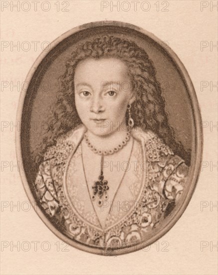 'Portrait - Arabella Stewart', c16th century, (1904). Artist: Isaac Oliver I.