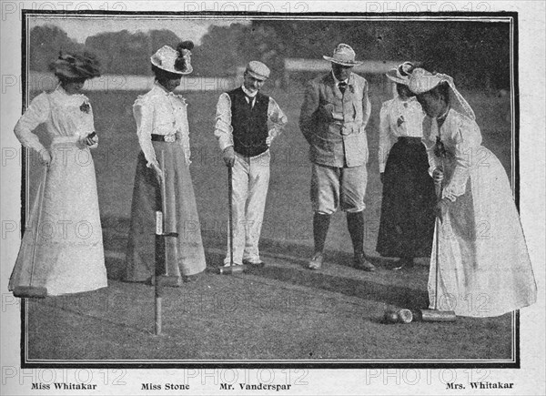 'The Croquet Tournament at Southampton', 1900. Artist: Stuart.