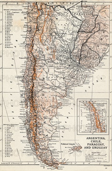 'Argentina, Chile, Paraguay and Uruguay'. Artist: Unknown.