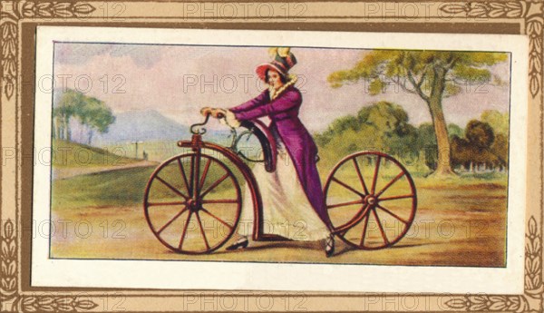 'Lady's Pedestrian Hobby-Horse', 1819, (1939). Artist: Unknown.