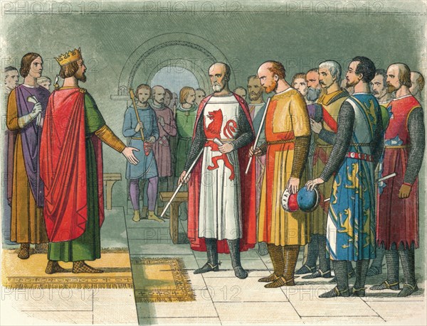 'Henry III and his Parliament', 1258 (1864). Artist: James William Edmund Doyle.