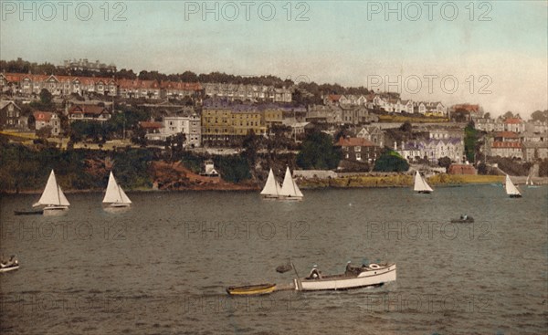 'Fowey from Polruan', c1930. Artist: Unknown.