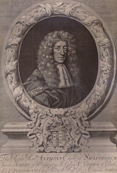 Anthony Ashley Cooper, 1st Earl of Shaftesbury, English statesman, c1680 (1894). Artist: Robert White.