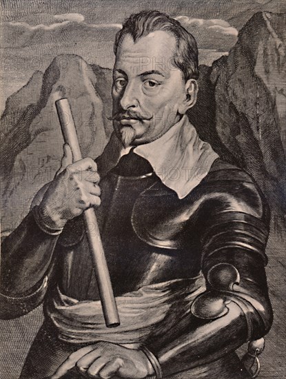 Albrecht von Wallenstein, Bohemian general, 17th century (1894). Artist: Pieter de Jode II.