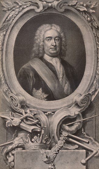 Sir Robert Walpole, English statesman and Prime Minister, c1746 (1894). Artist: Jacobus Houbraken.