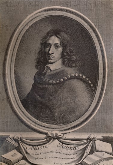 John Evelyn, English writer, gardener and diarist, c1650 (1894). Artist: Robert Nanteuil.