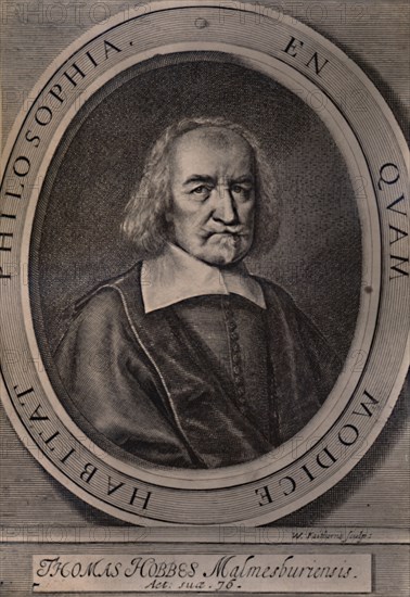 Thomas Hobbes, English philosopher, c1668 (1894). Artist: William Faithorne.