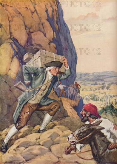 'James Bruce Helps His Follower', c1925. Artist: Charles Dudley Tennant.