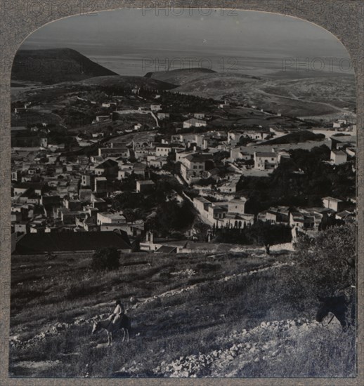 'Nazareth and the Mount of Precipitation', c1900. Artist: Unknown.