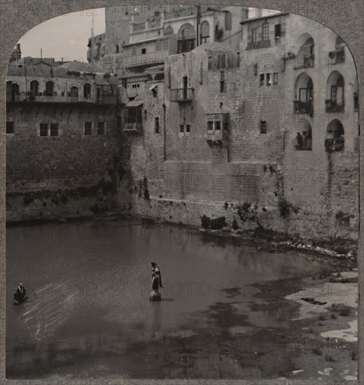 'The Pool of Hezekiah, Jerusalem', c1900. Artist: Unknown.