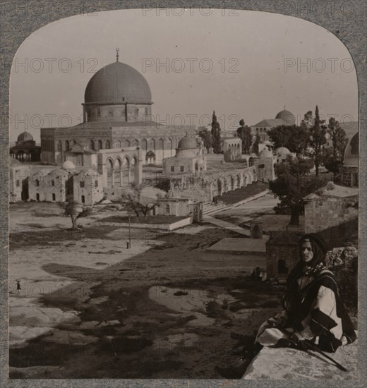 'Temple enclosure, Jerusalem', c1900. Artist: Unknown.