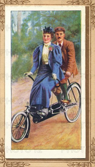 'Novel Tandem of the '90s', 1939. Artist: Unknown.