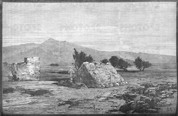 'Graves of Major Blackwood and Men of the Sixty-Sixth Regiment, Maiwand', c1880. Artist: Unknown.