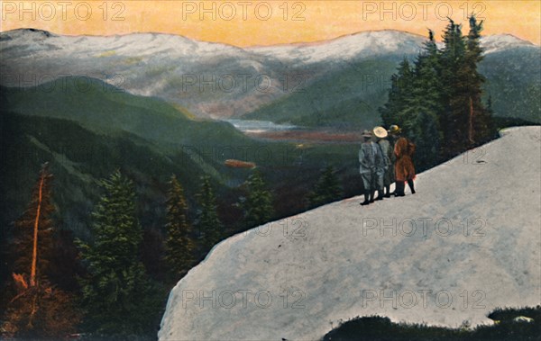 'Looking down from Mount Rainier', c1916. Artist: Asahel Curtis.