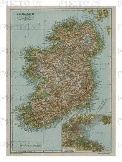 Map of Ireland, c1910. Artist: Gull Engraving Company.