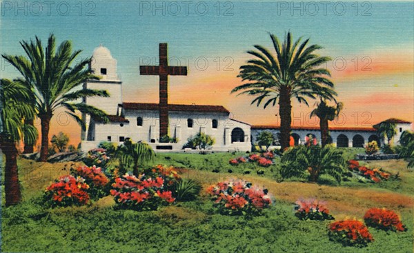 'Junipero Serra Museum, Old Town. San Diego, California', c1941. Artist: Unknown.
