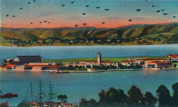 'North Island. U.S. Naval Air Station. San Diego, California', c1941. Artist: Unknown.