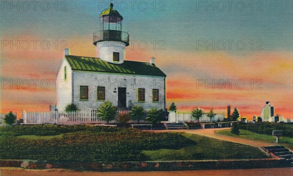 'Old Spanish Lighthouse, Built 1850. San Diego, California', c1941. Artist: Unknown.