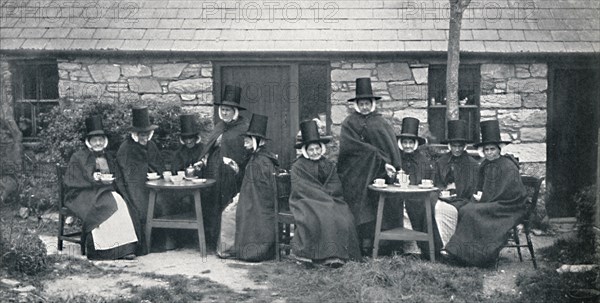 A Welsh tea party, 1912. Artist: Unknown.