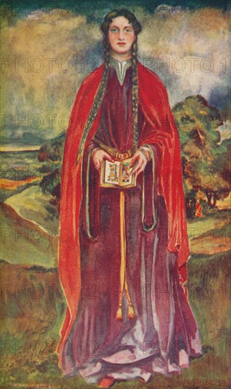 'A Woman of the Time of Henry I', 1907. Artist: Dion Clayton Calthrop.