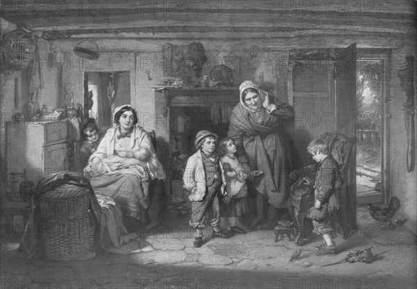 'The Mitherless Bairn', c1893, (1911). Artist: Thomas Faed.