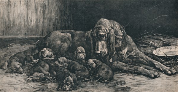 'The Happy Mother', 1894, (1911). Artist: Herbert Thomas Dicksee.