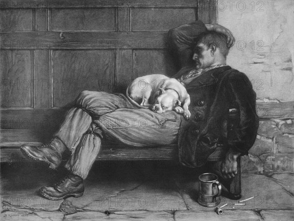 'Let Sleeping Dogs Lie!', 1880, (1912). Artist: Briton Riviere.