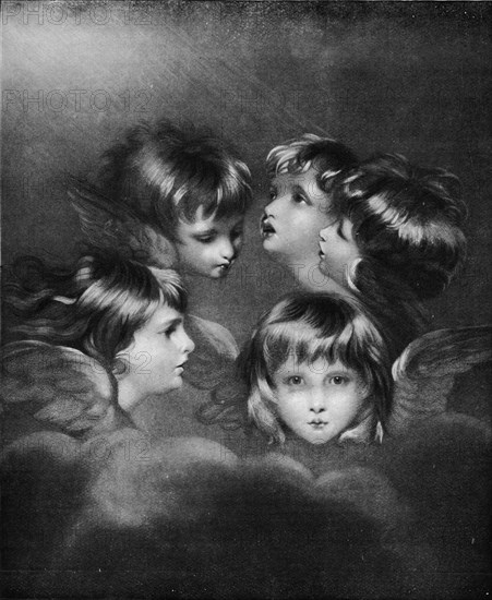 'A Child's Portrait in Different Views: 'Angel's Heads'', c1786, (1911). Artist: Sir Joshua Reynolds.