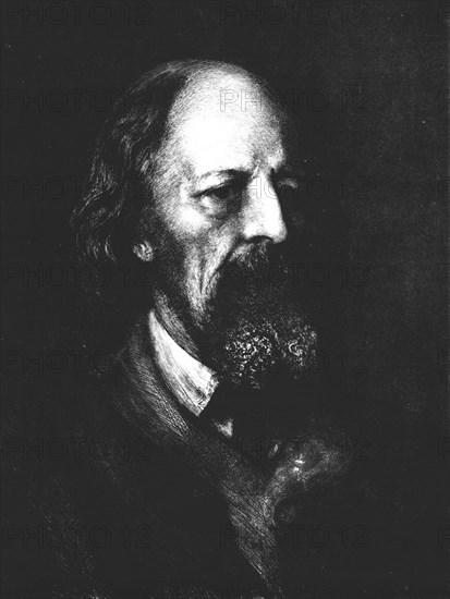 'Lord Tennyson', c1880, (1911). Artist: Hubert von Herkomer.