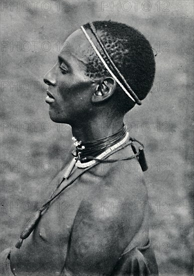 A Hima from Mpororo, Equatorial Africa, west of the Victoria Nyanza, 1912. Artist: Harry Johnston.