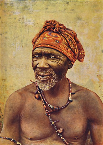 A South African medicine man, 1912. Artist: GW Wilson.