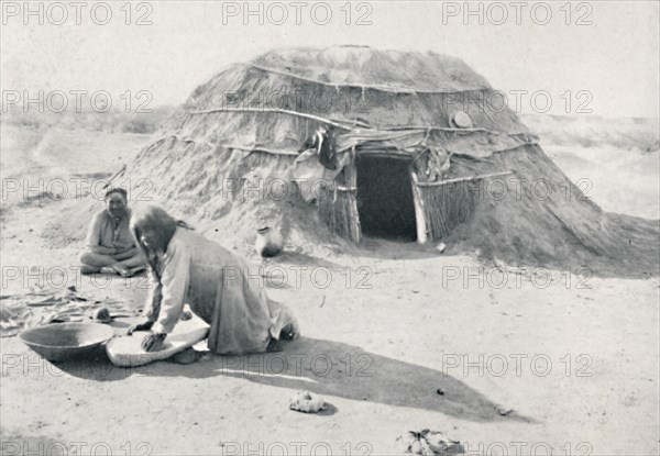 A hut of the Pima Indians of Arizona, 1912. Artist: CC Pierce & Co.