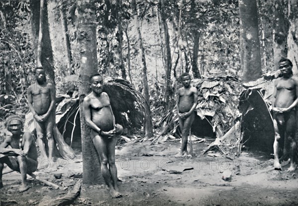 A Pygmy village, North-East Congo Basin, 1912. Artist: Unknown.