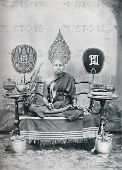 A royal priest, Siam, 1902. Artist: HW Rolfe.