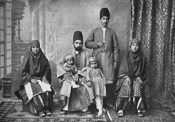 A Persian Parsi family, 1902. Artist: Unknown.