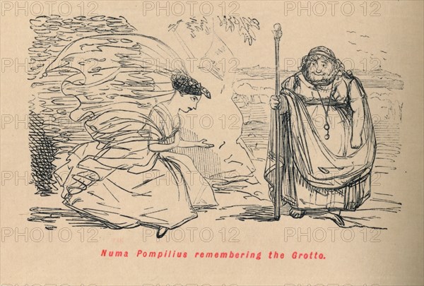 'Numa Pompilius remembering the Grotto', 1852. Artist: John Leech.