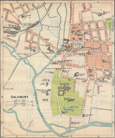 'Salisbury', c20th Century. Artist: John Bartholomew.