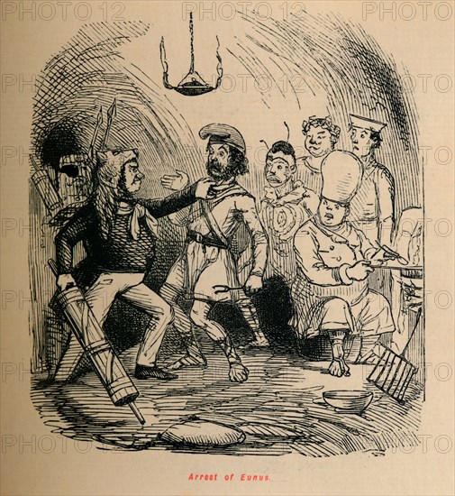 'Arrest of Eunus', 1852. Artist: John Leech.