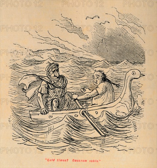 'Quid times? Caesarem vehis', 1852. Artist: John Leech.