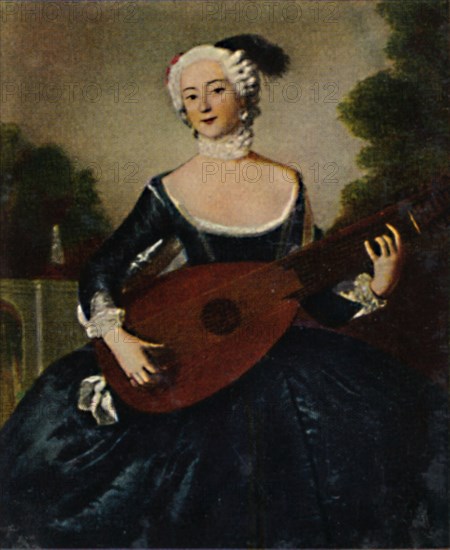 Die Lieblingsschwester Friedr. D. Gr. 1709-1758. - Gemälde von Pesne', 1934