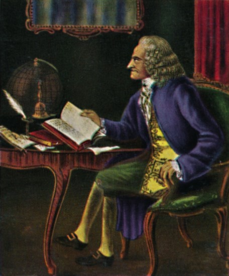Voltaire 1694-1778. - Gemälde von Carmontel', 1934