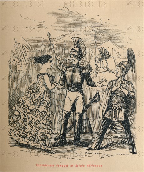 'Considerate Conduct of Scipio Africanus', 1852. Artist: John Leech.