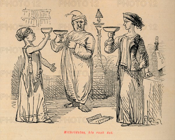 'Mithridates, his rash Act', 1852. Artist: John Leech.