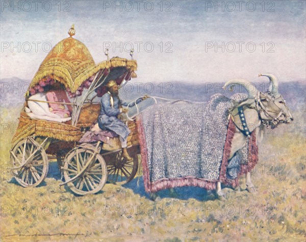 'A Native Bullock-cart from Bikanir', 1903.  Artist: Mortimer L Menpes.