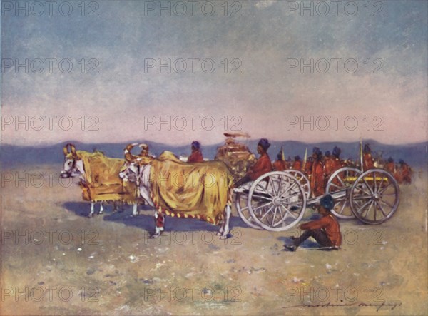 'The Gold and Silver Cannons of Baroda, 1903. Artist: Mortimer L Menpes.